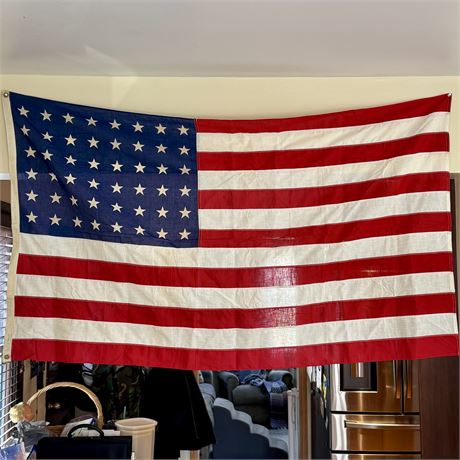 Vintage 3 x 5' Peerless 48 Star Cotton Flag