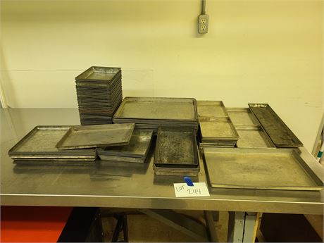 Large Lot of Mixed Baking / Candy / Pastry Trays - Different Sizes