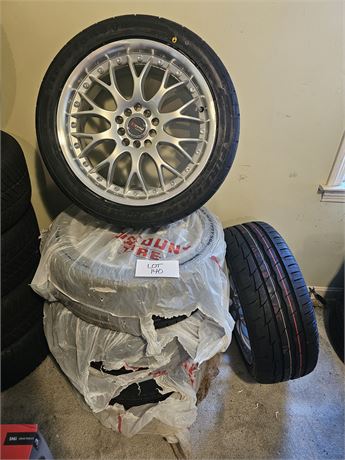 Firestone Indy 500 225/45 R17 With Drag Rims Set Of 5