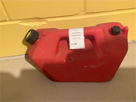 Red Plastic Gas Can