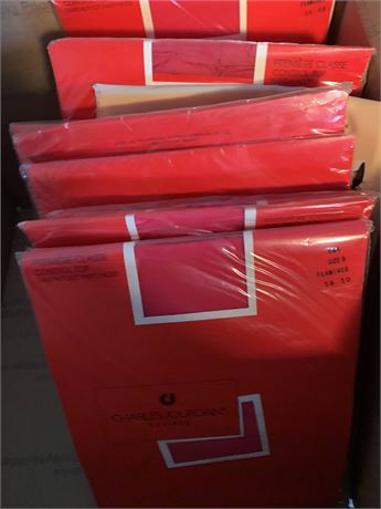Lot of Charles Jourdan Control Top Sandalfoot Pantyhose In Flamingo Size 8
