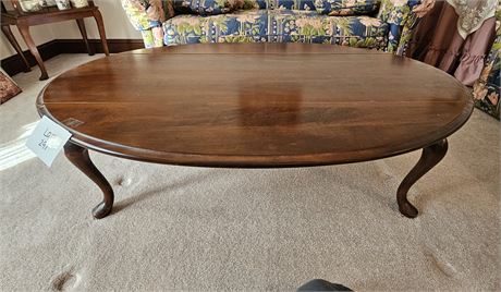 Solid Wood Drop-Leaf Coffee Table