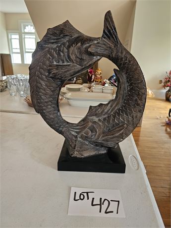 Austin 1985 "Fisher" Twin Fish Sculpture