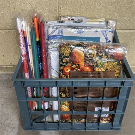New Tablecloths and Covers Lot