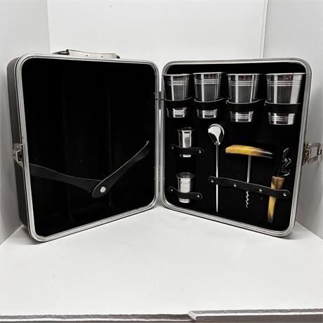 Vintage Portable Bar Mid Century Hard Case
