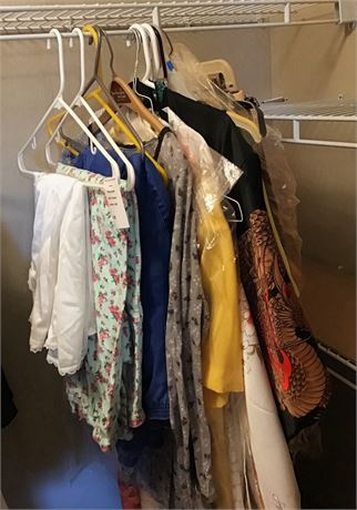 Lady's Clothing Closet Cleanout - PJ Pants & Shirts, Jeans, Kimonos, Wool Skirt