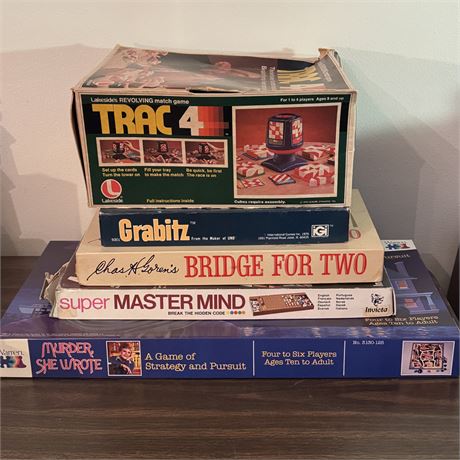 Collection of Vintage Board Games w/ Murder She Wrote and More