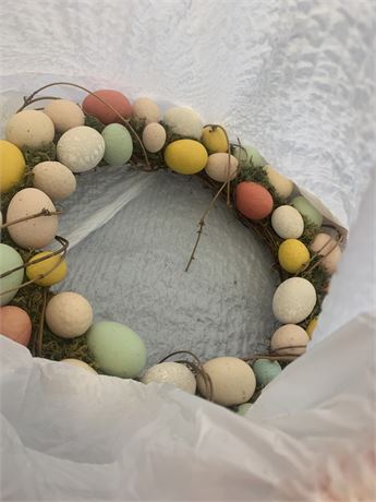 Wreath Lot - Easter Eggs, Christmas, Fall/Autumn Lot of 4