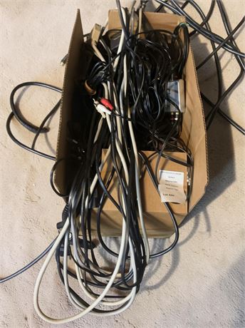 Power Cord Lot Audio Cables, Video Cables, Data Cables