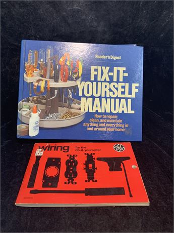 Vintage Fix It Yourself Manual and How to Wire Manual Lot Of 2 Books