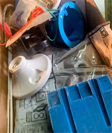 Lot Of Misc Electrical Lighting/Fixture Installation Components