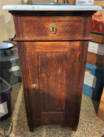 Marble Top Cabinet