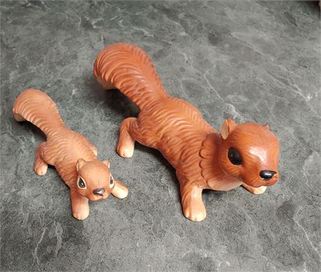 Ceramic Squirrel Pair