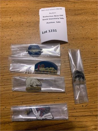 Collectible Enamel Souvenir Pins Alaska, Hiroshima & More