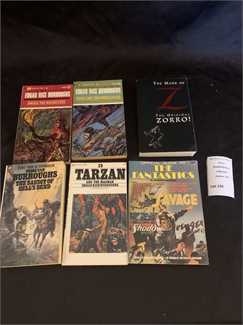 Zorro, Tarzan Book Lot of 6