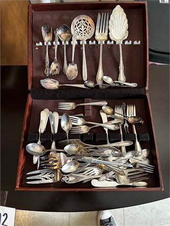 Silver Plate Flatware Mixed