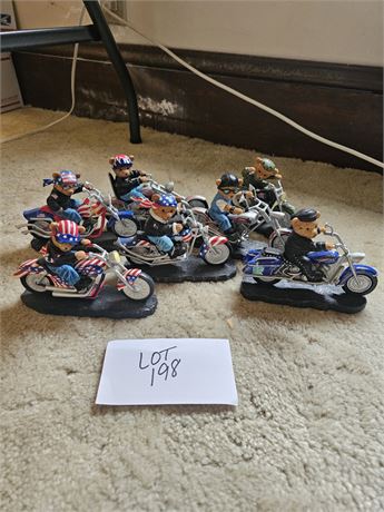 Faithful Fuzzies Motorcycle Bear Collection All Numbered- Sizes May Vary