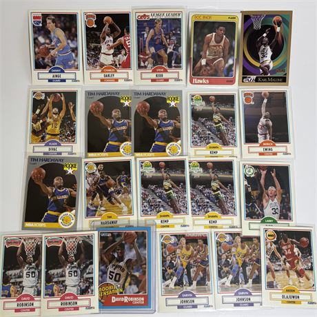 Misc. Basketball Cards w/ Rookies and Stars - 1989/1990 Fleer, NBA Hoops, Skybox