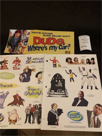 Sticker Lot - Dude, Where's My Car? Spice Girls, Captain Kangaroo & More