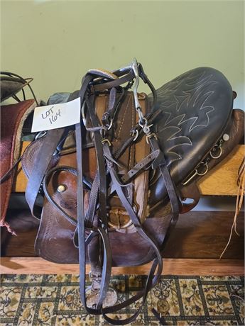 Buenavista 2194 Leather Riding Saddle / Halter / Bit & Reins
