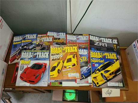 Box of Road & Track Magazines