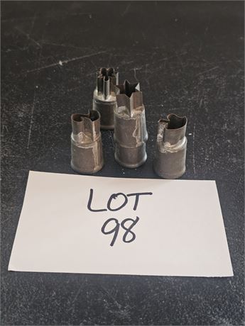 Antique/Vintage Metal Cookie/Canapé Cutters