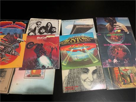 Meat Loaf, The Doobie Brothers, Iron Butterfly, Boston, Tod Rundgren Album Lot