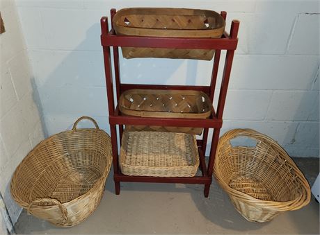 Baskets & Basket Stand