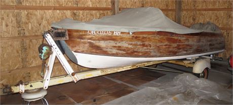 1957 Century Boat On Trailer