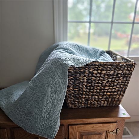Decorative Basket w/ King Sized Comforter