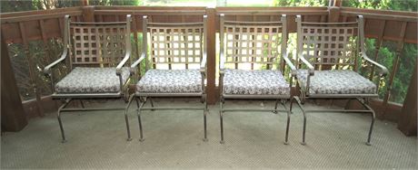 4 metal Outdoor Chairs