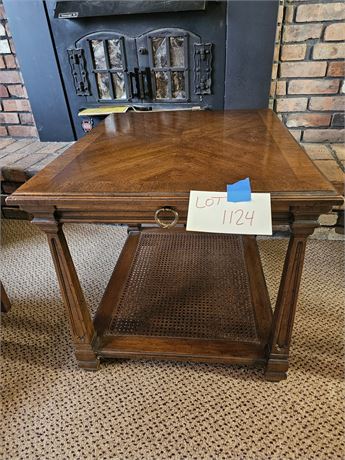 Vintage Wood End Table