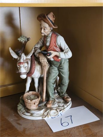Vintage Napco Porcelain Miners Figurine