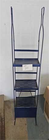 Blue Metal Display Shelf