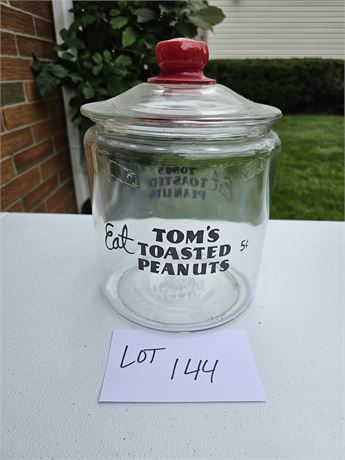 Tom's Toaster Peanuts Lidded Jar