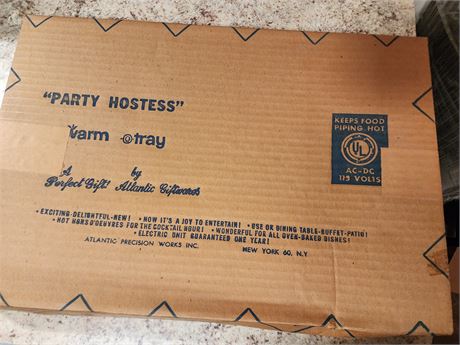 Vintage Warm-O-Matic Warming Tray Party Hostess #60