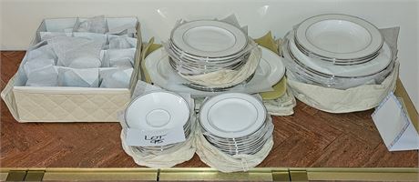 Lenox Federal Platinum Mixed China Set 57 Pieces