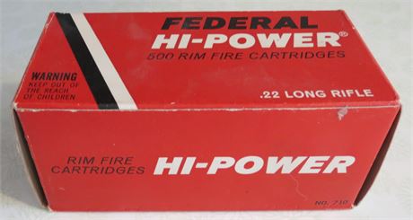 Federal Rimfire .22 Long Rifle Ammunition