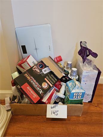 Mixed Bathroom Supplies- Health & Beauty, Light Bulbs, Heating Pad & More