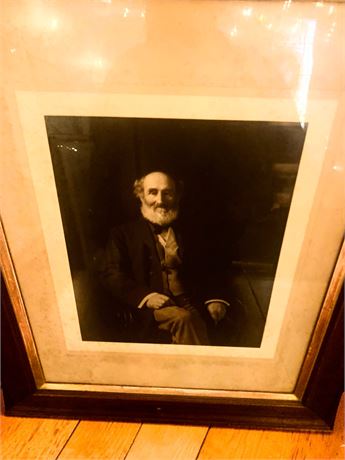 Elliott & Fry London Photography Studio Framed Antique Portrait