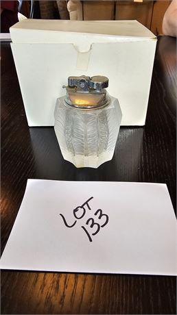 Lalique Crystal Frosted Lighter