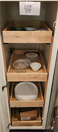 Cupboard Cleanout- Plates, Single Rose Vases & More