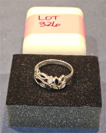 Sterling 925 JC Mixed Stone Ladies Ring Sz 10.5