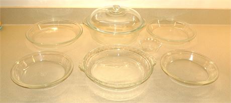 Pyrex Pie Dishes, Etc