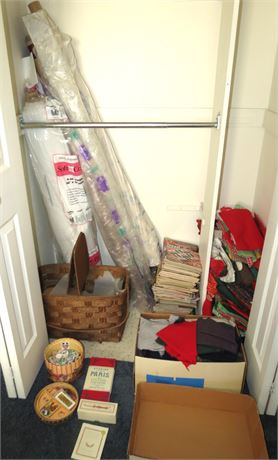 Quilting Materials, Closet Cleanout