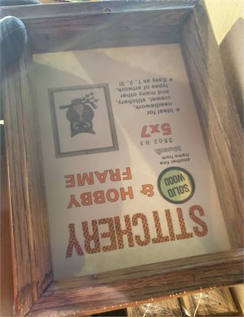 Stitchery & Hobby Solid Wood 5 x 7 Frames For Artwork - 3 Boxes Total