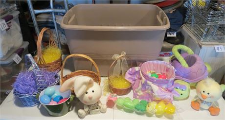 Tote Of Easter Decorations