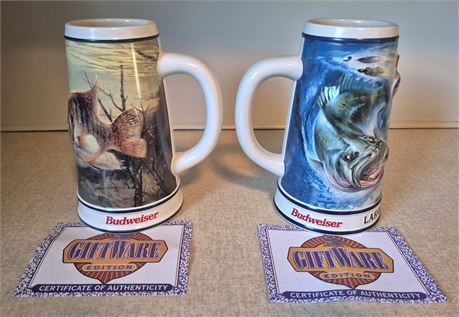 Budweiser Anglers Edition Mugs