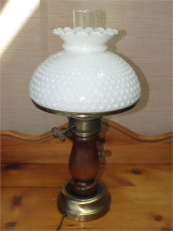 Milk Glass Lamp