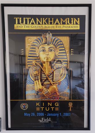 Framed King Tut Exhibition Poster